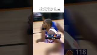 Kevin Durant Ends Paul George Debut [upl. by Norvan]