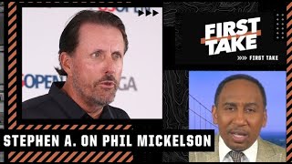 PGA Tour or Phil Mickelson Who looks worse Stephen A answers  First Take [upl. by Eellac758]