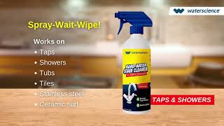 Hardwater Stain Cleaning Sprays by WaterScience [upl. by Auqeenahs]