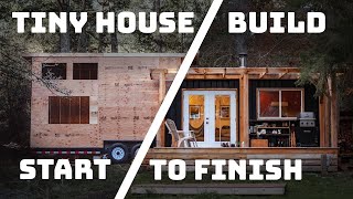 Full Tiny House Build  TIMELAPSE 5 months [upl. by Nnaid386]