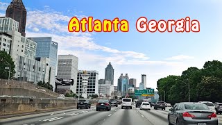 Way South to Hartsfield  Jackson Atlanta Airport ATL  Downtown Atlanta  I85 amp I75  Road Trip [upl. by Nihcas512]