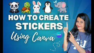 How to create stickers using Canva  Beginners Tutorial canva sticker [upl. by Ingeborg]