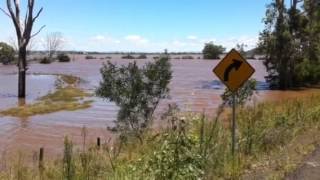 The floods around Lowood [upl. by Ollehcram]