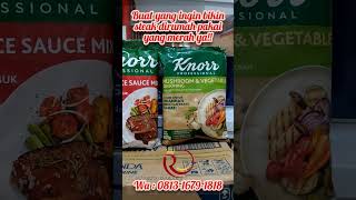 Yang baru kali ini bisa bikin kamu chef terbaik dirumah Jual Knorr Demi Glace sauce steak termurah [upl. by Akemehc]