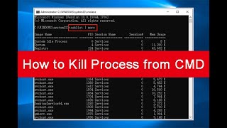 How to kill the task using cmdDevilhunt [upl. by Edylc]