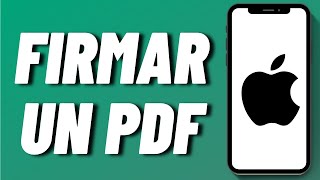 Cómo firmar un PDF en iPhone [upl. by Ikim261]