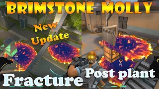 Top 15 New Fracture Brimstone Post Plant Lineups  Brimstone Lineups Fracture Valorant Tips amp Tricks [upl. by Winchell17]