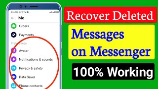 How To Recover Deleted Messages On Messenger 2024 Update  Recover Deleted Facebook Messages [upl. by Lelia]