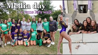 WCU gymnastics media day  rams lets walk [upl. by Eimmis]