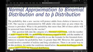 Day 10 Normal Approximation to the Binomial Distribution amp Estimating μ when σ is Known [upl. by Eseneg280]