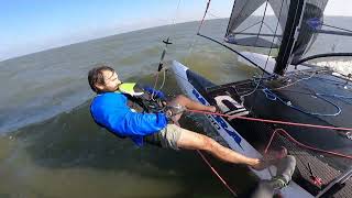 Nacra 500 MKII in big wind [upl. by Amle]