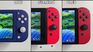 Nintendo Switch LITE vs Regular vs OLED  Super Mario Bros Wonder [upl. by Amer931]