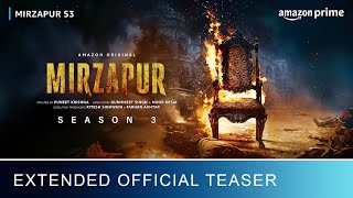 Mirzapur Season 3 Teaser  Announcement Video  Prime Video India [upl. by Perron495]