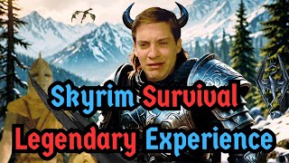 I tried SURVIVING The BRUTAL Skyrim Legendary Survival mode [upl. by Nohtahoj426]