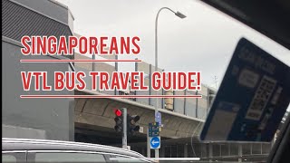 Guide to VTL Land bus travel  Part 1 Trip from Singapore to Malaysia  Johor [upl. by Oibirot]