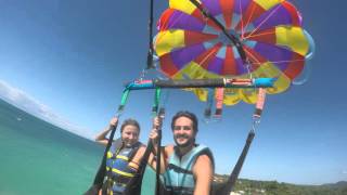 Parasailing  Seven Mile Beach  Negril  Jamaica [upl. by Nnaeitak814]