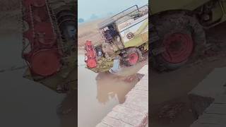 dkptechnical automobile combine farming farmer combineharvester 😭😁😁😁 [upl. by Nehgaem242]