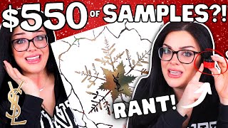 550 of BEAUTY SAMPLES Is It WORTH IT  Luxury YSL Advent Calendar Unboxing [upl. by Gnouh]