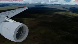 P3D 41 FSLabs A320X Landing on Balmaceda [upl. by Chloris213]