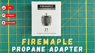 FireMaple Propane Adapter A MUST HAVE [upl. by Yates]