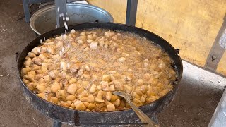 Último día de campamento hicimos chicharrones de porky 🐷Mariskero ya se cansó [upl. by Luwana]