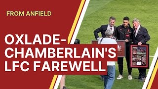 Alex OxladeChamberlains Liverpool FC Farewell Presentation [upl. by Llennej]