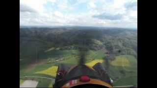 flying piper L4 circuits in Bressaucourt LSZQ Switzerland on runway 07 [upl. by Harewood807]