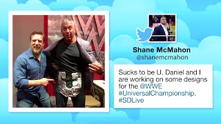 Shane McMahon And Daniel Bryan Making WWE Universal Championship Belt [upl. by Moynahan]