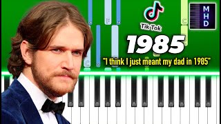 Bo Burnham  1985  Piano Tutorial [upl. by Alliscirp]