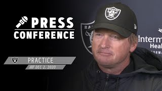 Gruden Carr Ferrell amp Ingold Presser  12220  Las Vegas Raiders [upl. by Liatris]