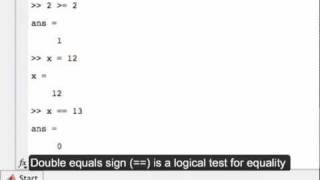 Logical operators in MATLAB [upl. by Niwre]