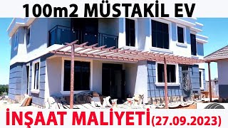 MÜSTAKİL EV ANAHTAR TESLİM TOPLAM İNŞAAT MALİYETİ [upl. by Labannah673]