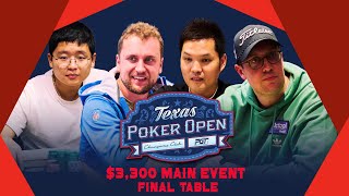 Texas Poker Open 2000000 GTD Main Event Final Table 400000 Top Prize [upl. by Eveivaneg]