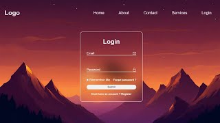 How to Create a Website with Login and Register using Html amp Css amp Javascript [upl. by Ruddie]