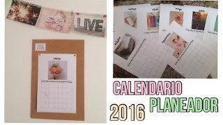 Como hacer un calendario y programador I DIY vuelta a clases [upl. by Jackson]