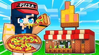 Building a PIZZA PARLOR in Minecraft [upl. by Edea]