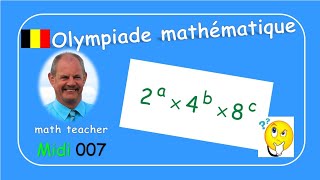 Olympiade mathématique Midi 007 [upl. by Hairym]