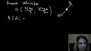 Środek odcinka geometria analityczna [upl. by Hakvir588]
