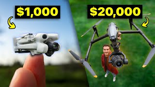 LEAST Expensive Vs MOST Expensive Drone  DJI Mini 4 Pro Vs Inspire 3 [upl. by Durwyn821]