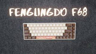 FENGLINGDO F68  BUDGET KEYBOARD AGAIN  UNBOXING AND TEST [upl. by Ieppet]