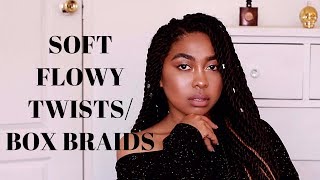 HOW TO GET SOFT FLOWY TWISTS BOX BRAIDS  TWIST SERIES EP2 [upl. by Nalehp]