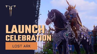 Lost Ark Launch Celebration Gift Unpacking  Free Legendary Mount For Everyone [upl. by Erminna]