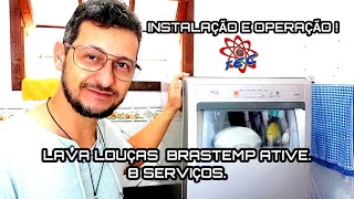 COMO INSTALAR LAVADORA DE LOUÇA BRASTEMP 8 SERVIÇOS COMO FUNCIONA [upl. by O'Donnell]