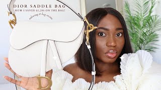 DIOR SADDLE BAG REVIEW  BACKSTORY  PROS amp CONS  HOW I SAVED 1400 ON THE BAG  UNBOXING [upl. by Buckels]