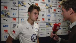 Intervju med Mattias Svanberg efter MFF  AFC [upl. by Suravaj]