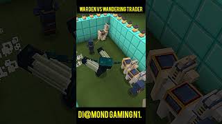 Warden vs Wandering Trader 😈😈😈minecraft minecraftshorts diamondgamingn1gameplay viralvideo [upl. by Ettinger]