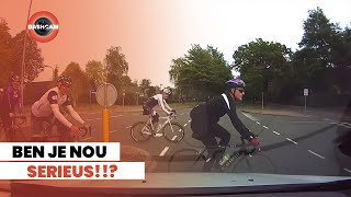 WIELRENNERS zijn GEVAAR op de weg  Compilatie 54  Dashcam NL [upl. by Mauricio194]