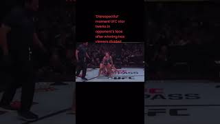 ‘Disrespectful’ moment UFC star twerks in opponent’s face after winning has viewers divided sports [upl. by Amanda]