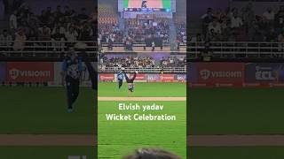 Elvish Yadav ECL T10 Cricket Match Wicket eclt10 elvishyadav shorts [upl. by Nert]