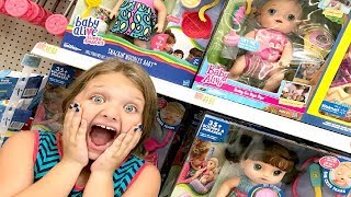 Toy Shopping at Walmart for Baby Alive Sweet Tears Baby Doll [upl. by Inilam]